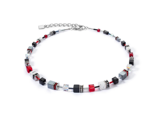 Chunky GEOCUBE Necklace Iconic Precious Black/Red