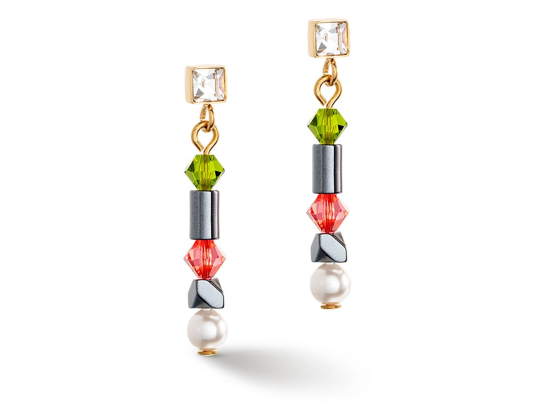 Earrings Princess Pearls Asymmetry Indian Summer
