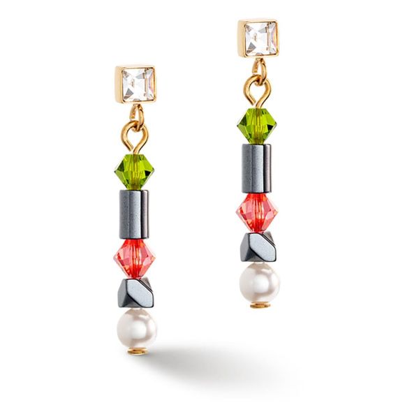 Earrings Princess Pearls Asymmetry Indian Summer