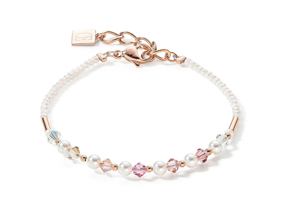 Bracelet Princess Pearls Rose Gold/Light Pink
