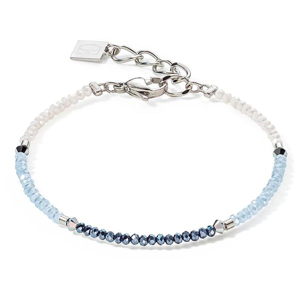 Bracelet Brilliant Square Silver/Light Blue