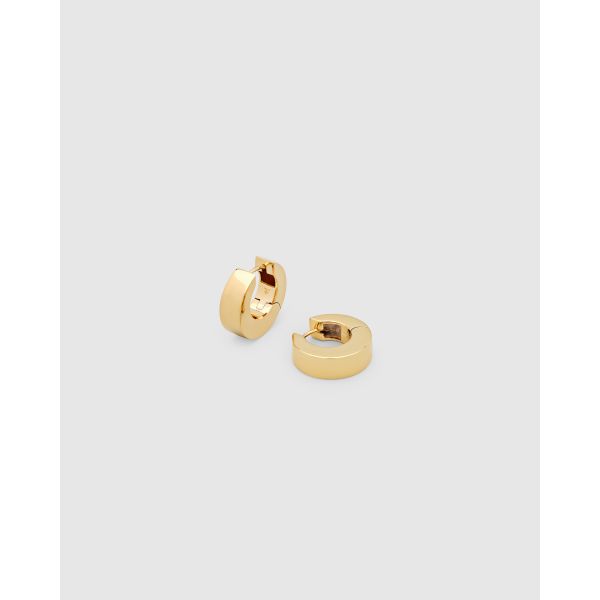 ARCH HOOPS SMALL GOLD POLISHED