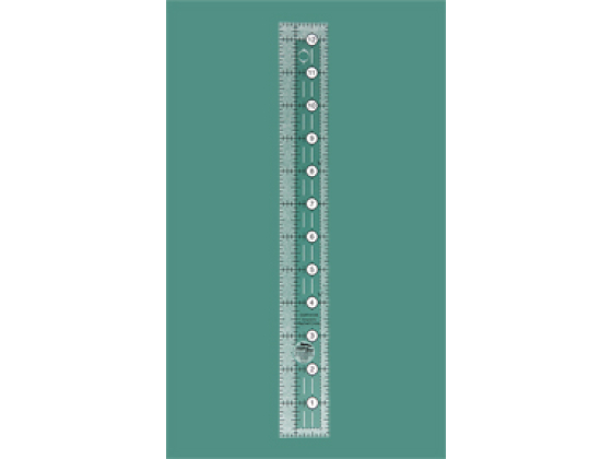  Quilting Ruler 1½ '' x 12½ '' Ref: CGR15125 Non-Slip