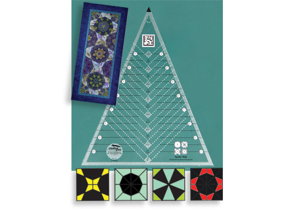 Non-Slip Spider Web Ruler