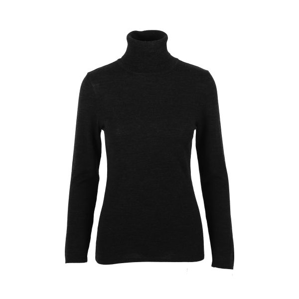 MERINO POLO BLACK