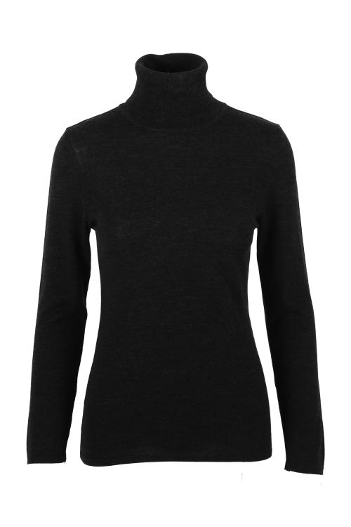 MERINO POLO BLACK