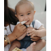 Finger tannbørste til Baby 2pk – Silikon Blush & Sand