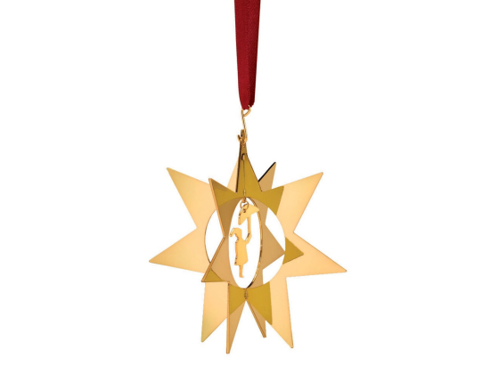 Stjerne ornament - Ole Lukøye (Forgylt)