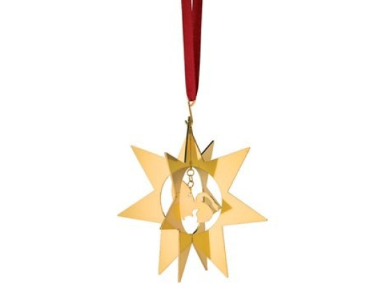 Stjerne ornament - Den stygge andungen (Forgylt)