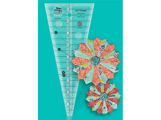  22-1/2 Degree Triangle Ruler CGRT225