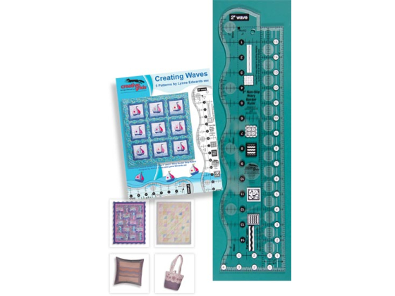 2'' Wavy Border Ruler with 4" Repeat