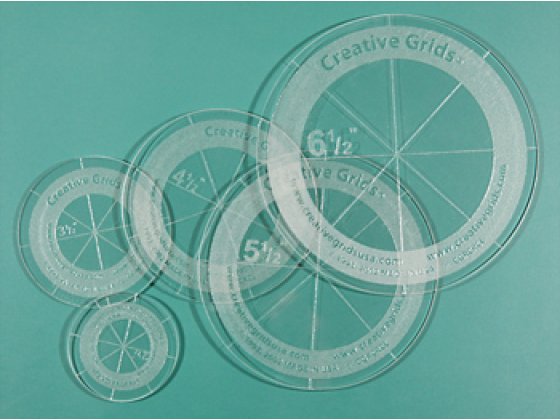 Non-Slip Circles (finished size 2'', 3'' 4'' 5'' and 6'')