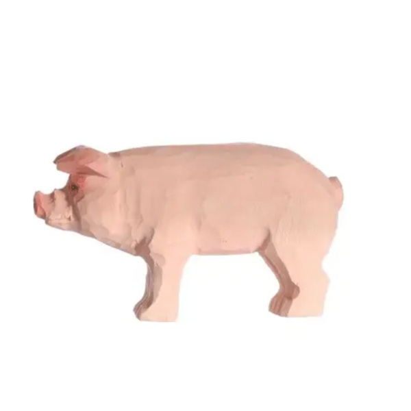 Gris - dyrefigur i tre