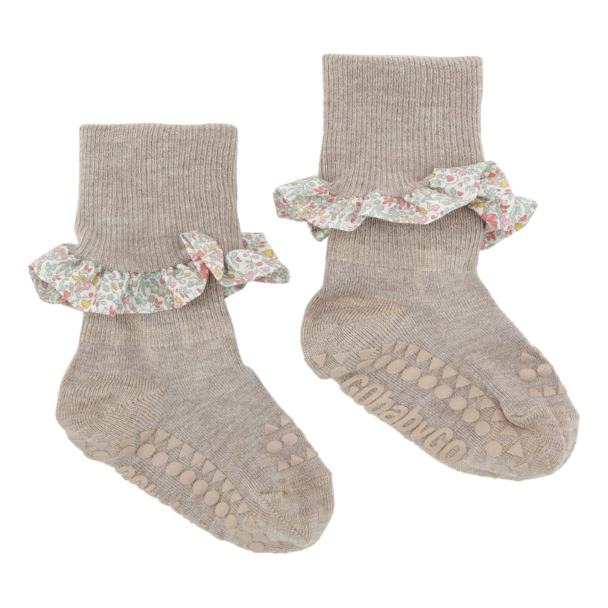 Non-Slip Socks Bamboo/Liberty - Image 1