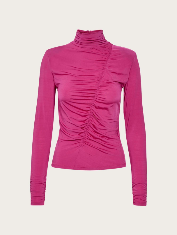 Oda Blouse - Fuchsia Red  - Image 2