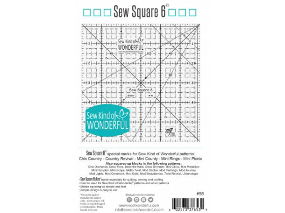 Sew Square 6 Ruler