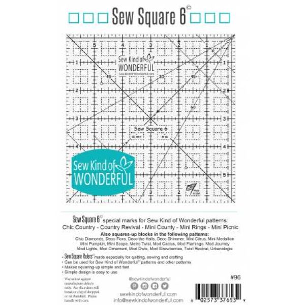 Sew Square 6 Ruler