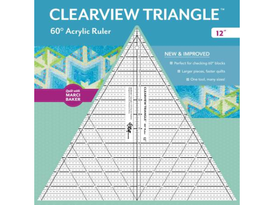 12in Clearview Triangle Ruler