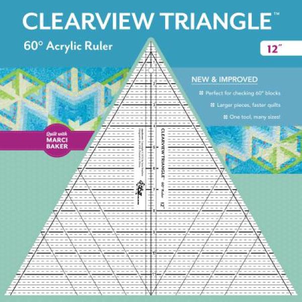 12in Clearview Triangle Ruler