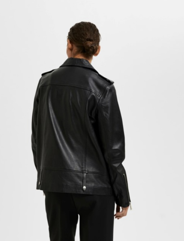 Madison Leather Jacket - Black  - Image 2