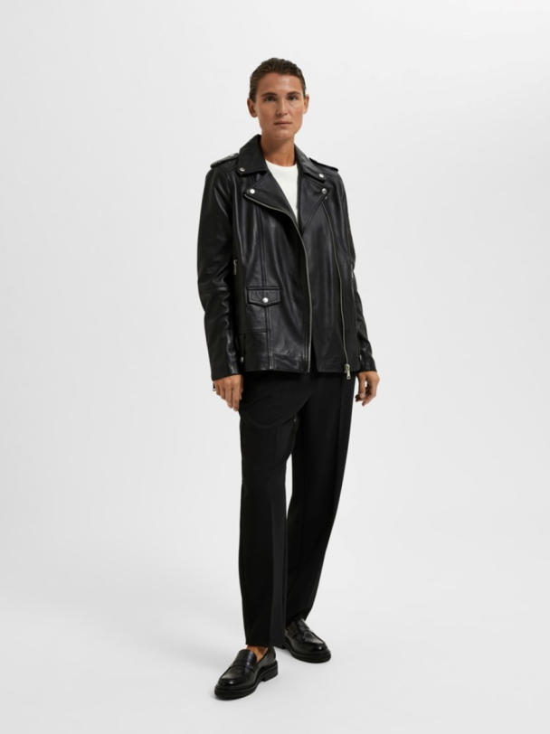 Madison Leather Jacket - Black  - Image 3