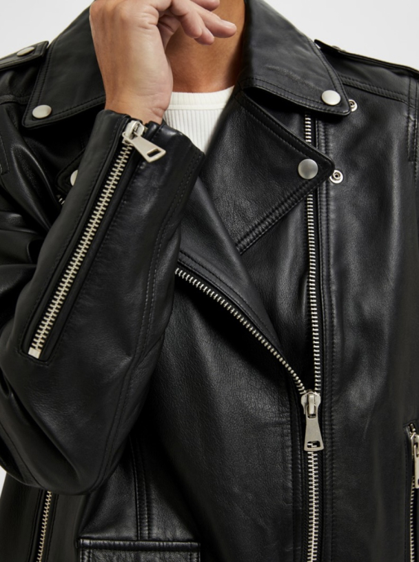 Madison Leather Jacket - Black  - Image 4