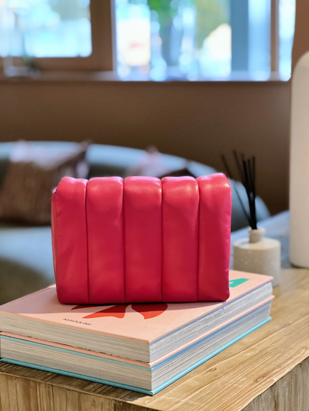 Brynn Panel Bag - Neon Pink - Image 2