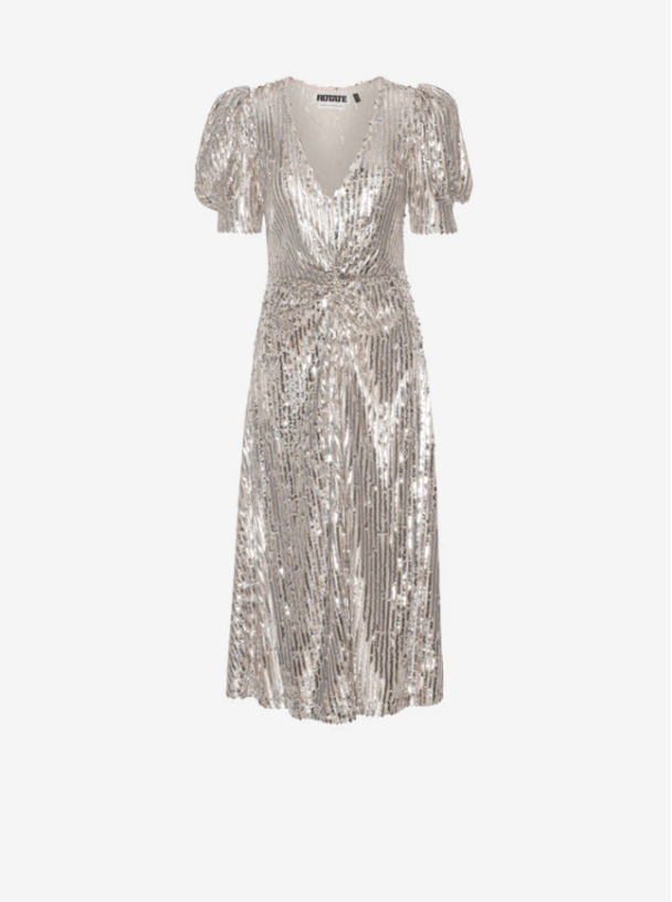 Sierina Sequin Slit Dress  - Image 2