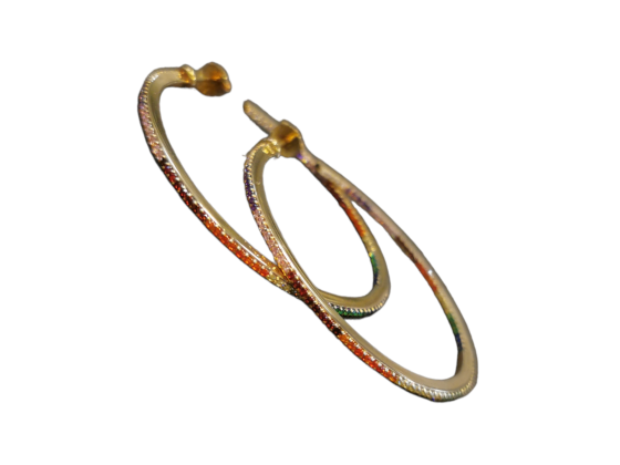 Flerfarget creol m. zirkonier - 4,5cm x 0,2cm