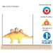Stegosaurus - dyrefigur i tre