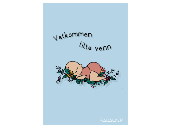 Velkommen Lille venn - Lyseblå