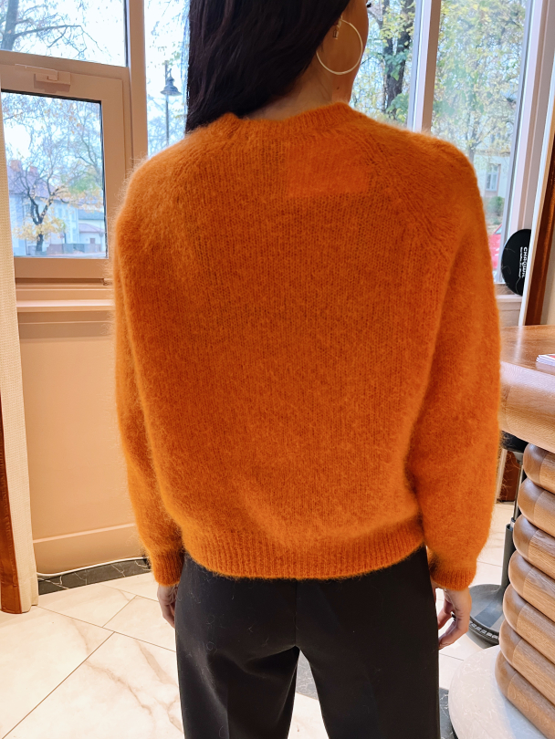 Millana Knit O-Neck - Orange Pepper  - Image 3