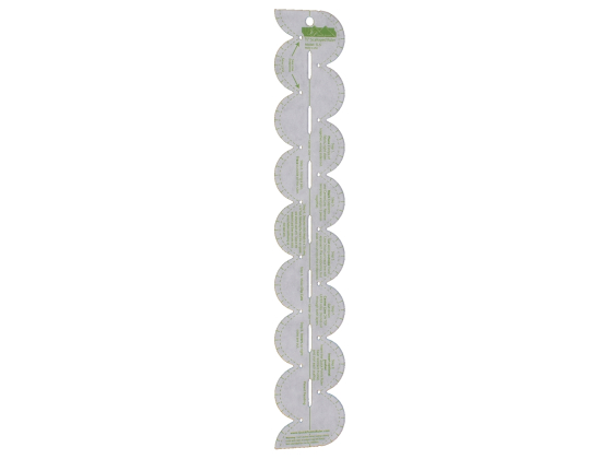 Scallop 1/2" Ruler  