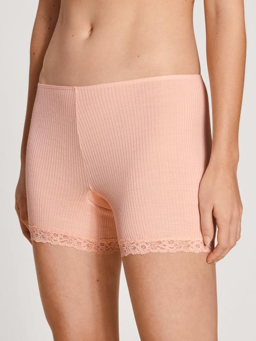 'Silky Wool Joy' pants, pale pink