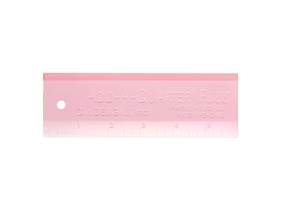 Add A-Quarter Ruler 6in Plus Pink # CM06PLUSPK
