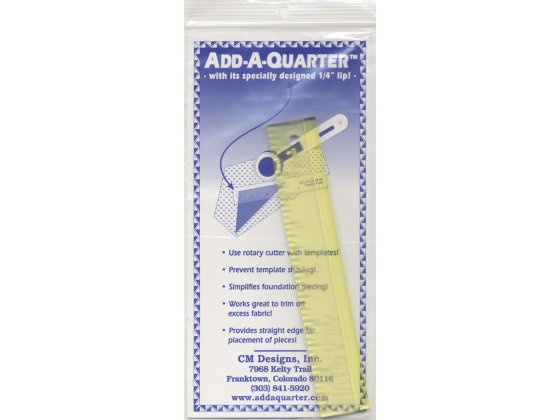 Add A-Quarter Ruler 1in x 6in # CM6