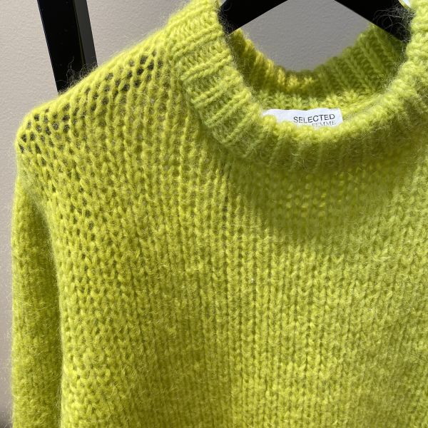 Suanne Knit O-Neck Neon