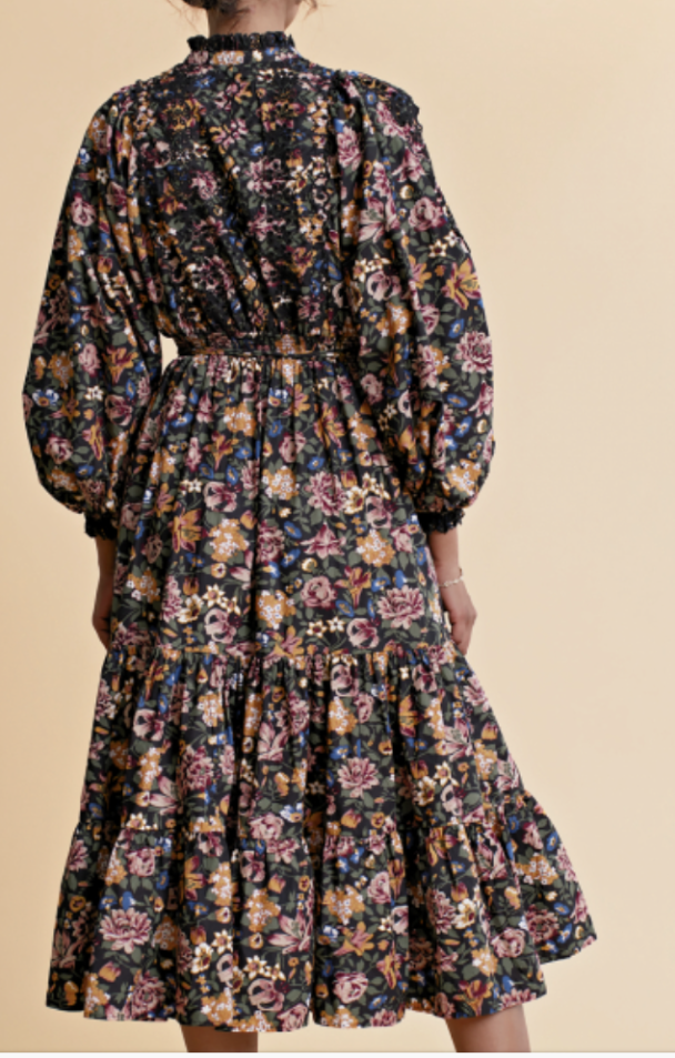 Poplin Midi Dress - Blooming - Image 2