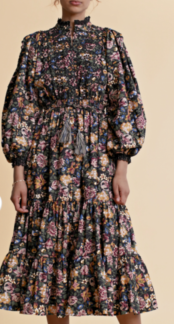 Poplin Midi Dress - Blooming - Image 3