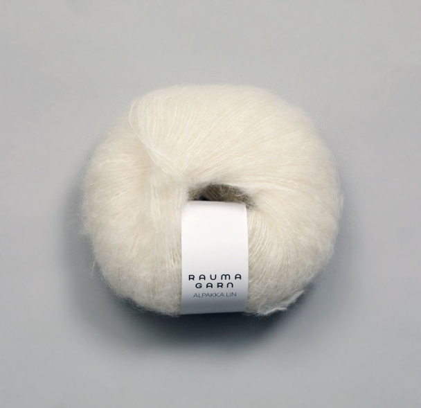Rauma Alpakka Lin - 811 Hvit - Image 1