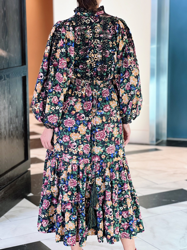 Poplin Midi Dress - Blooming - Image 4