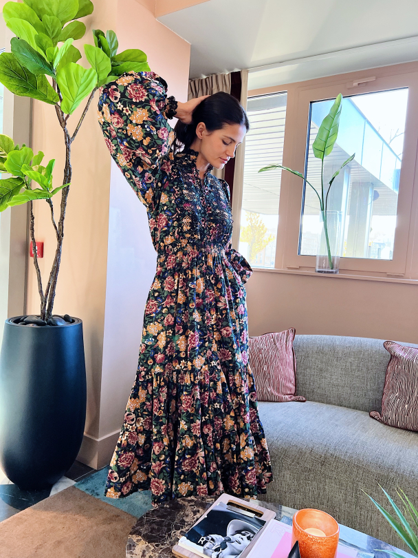Poplin Midi Dress - Blooming - Image 8