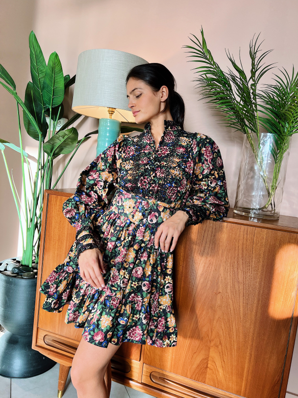 Poplin Mini Dress - Blooming - Image 3