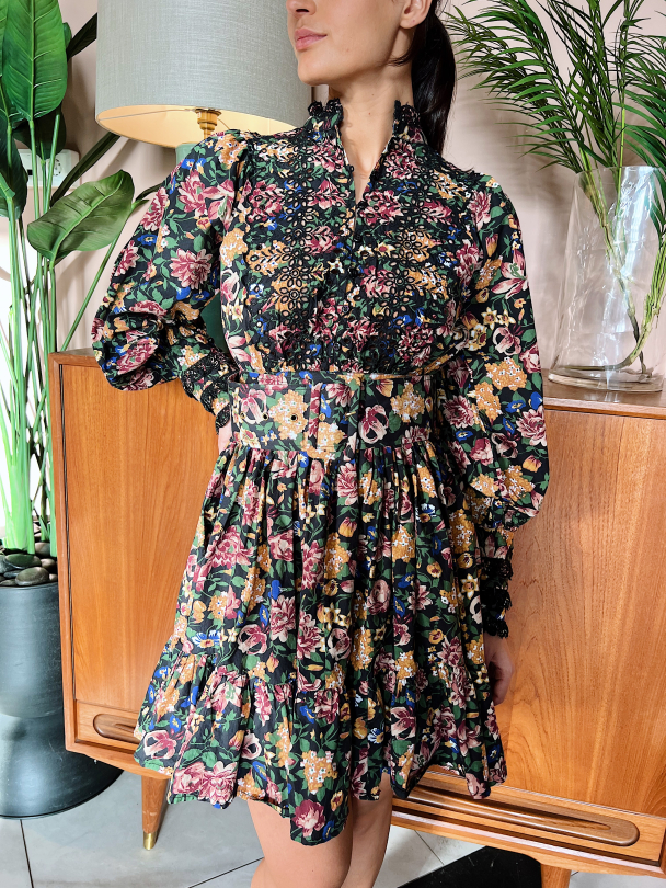 Poplin Mini Dress - Blooming - Image 1