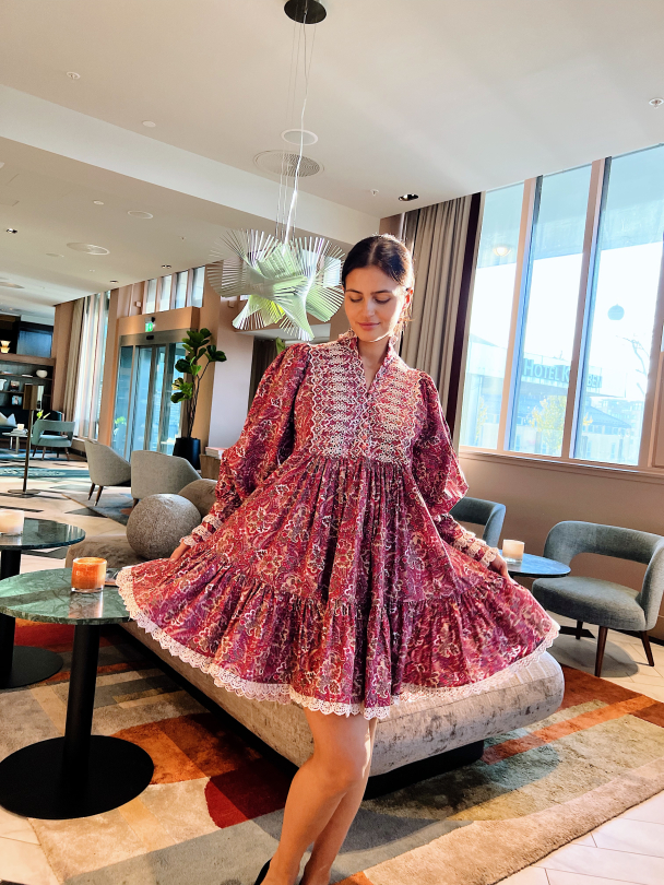 Poplin Shift Dress – Paisley - Image 4