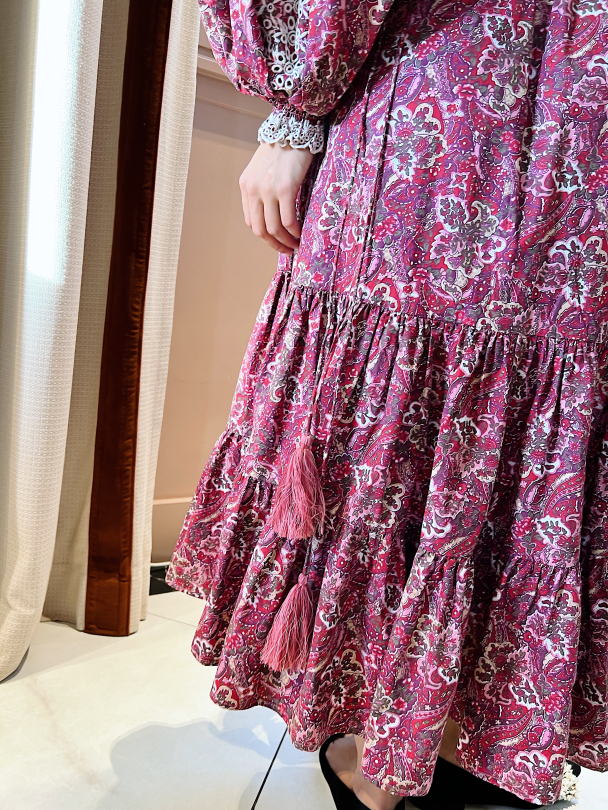 Poplin Midi Dress - Paisley - Image 7