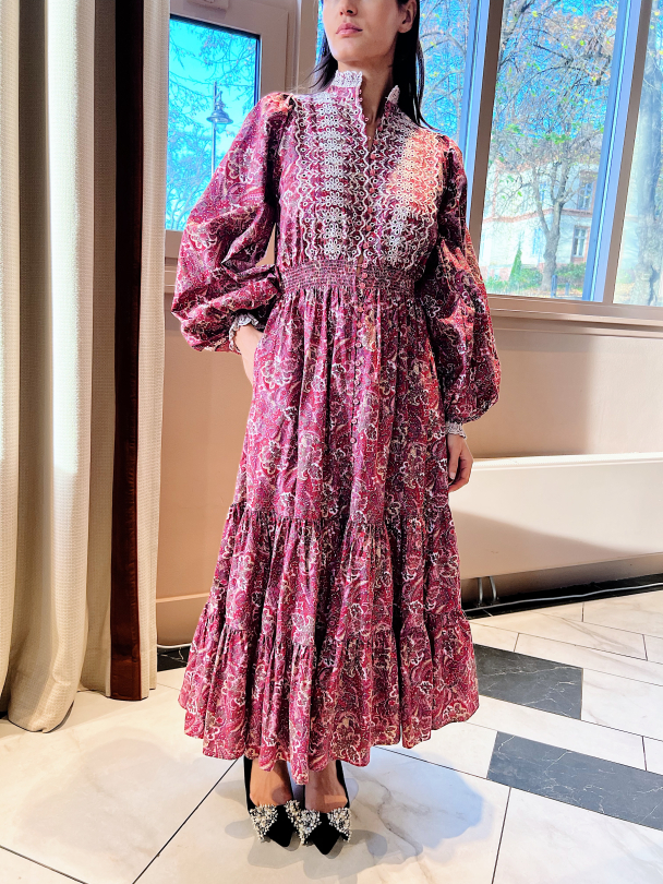Poplin Midi Dress - Paisley - Image 8
