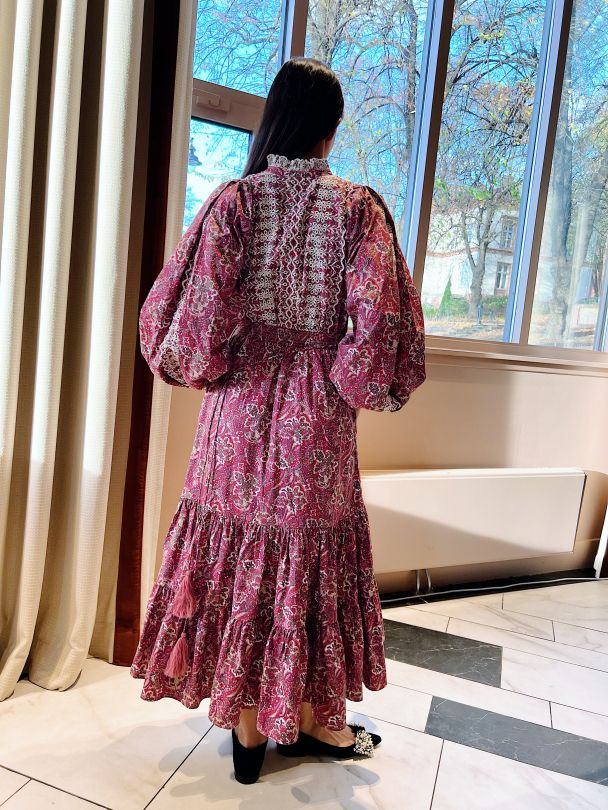 Poplin Midi Dress - Paisley - Image 11