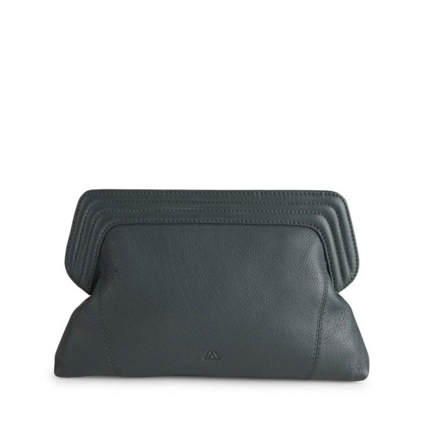 Clara clutch pine green