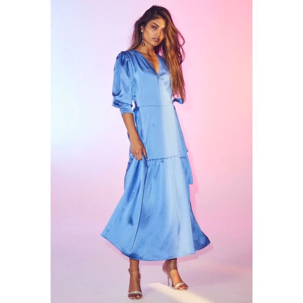 Mira Wrap Dress NewBlue|Co'couture